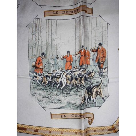 carre hermes chasse a courre|Carré Hermès «Chasse à courre» par H.Crygkar. Fond .